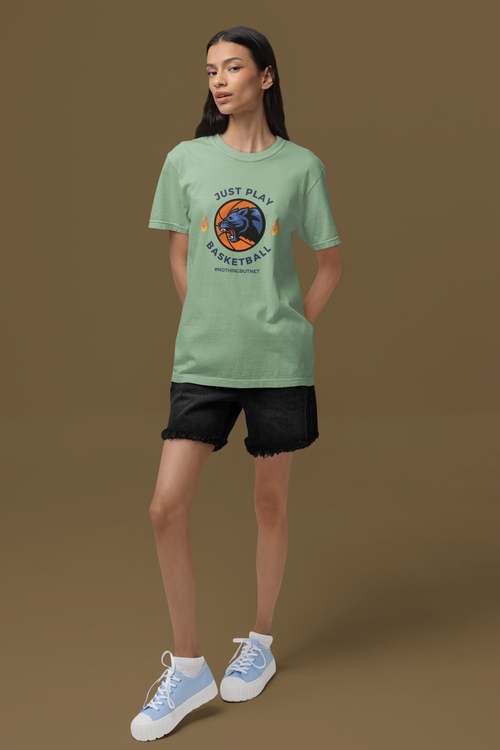 Basketball Oversized Tee - Jade