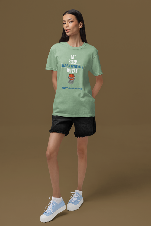 Basketball Oversized Tee - Jade