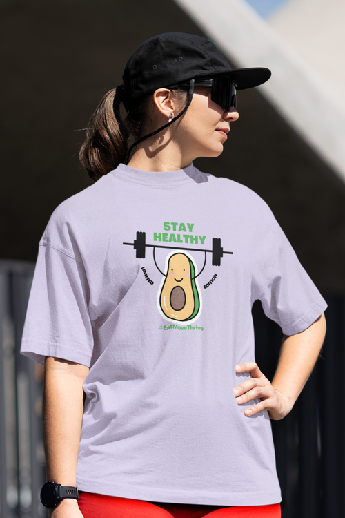 Avocado Oversized Tee - Lavender
