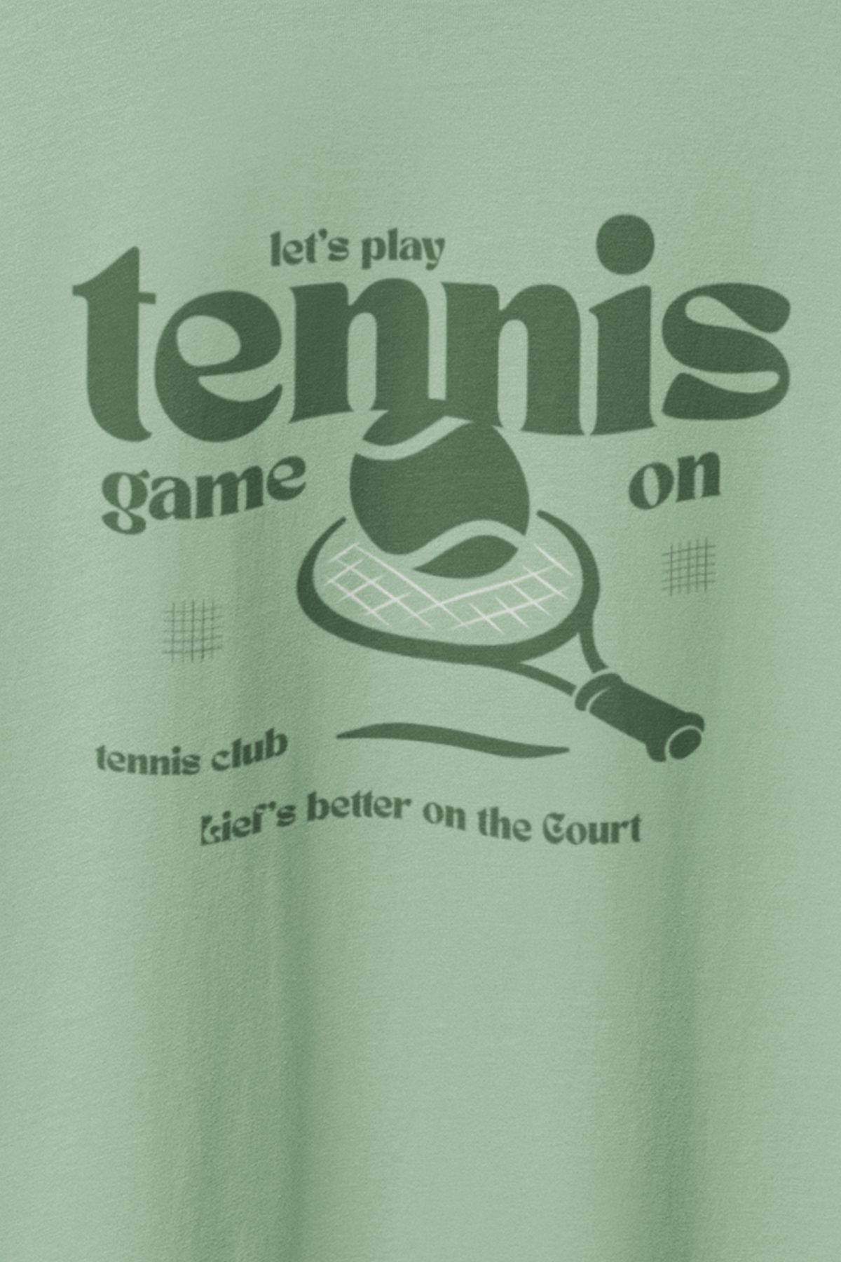 Tennis Oversized Tee - Jade