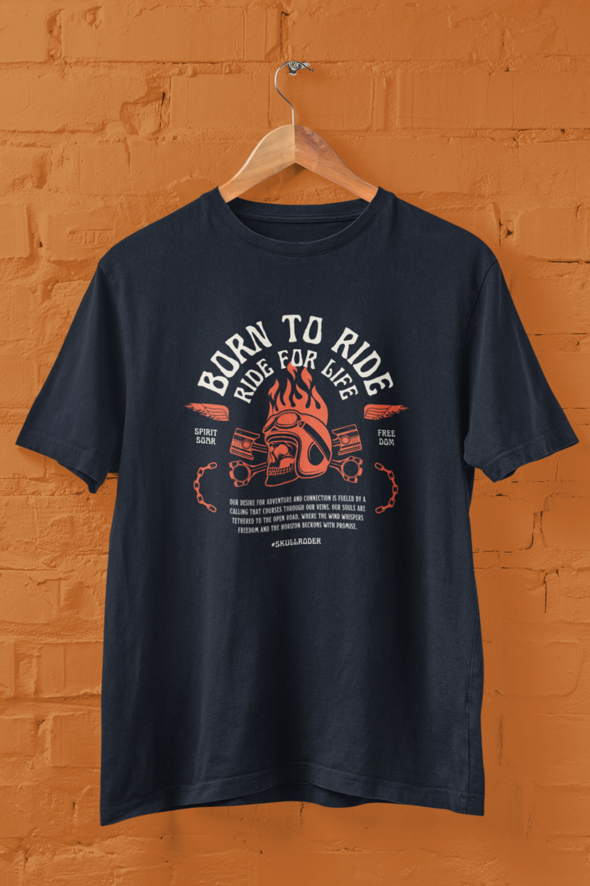 Rider Oversized Tee - Navy Blue
