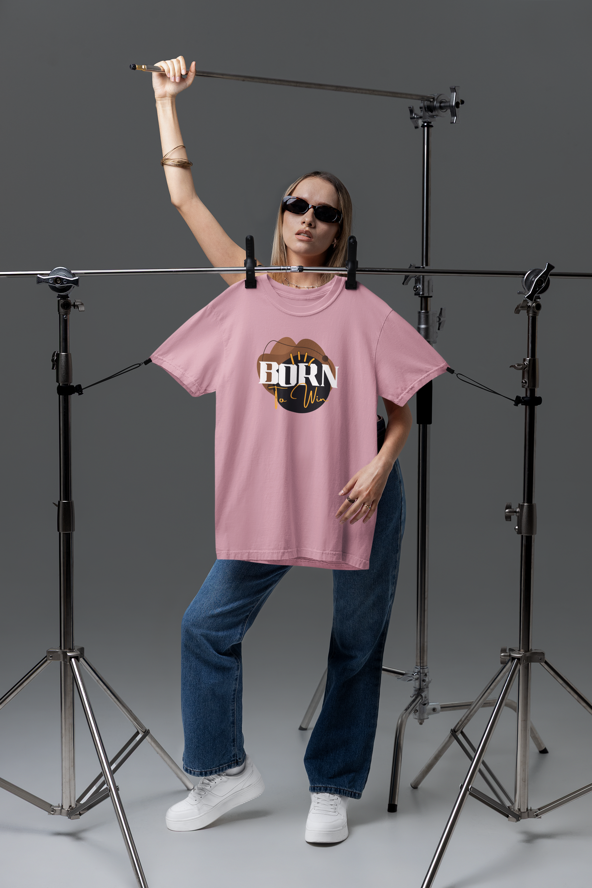 Winner Oversized Tee - Flamingo