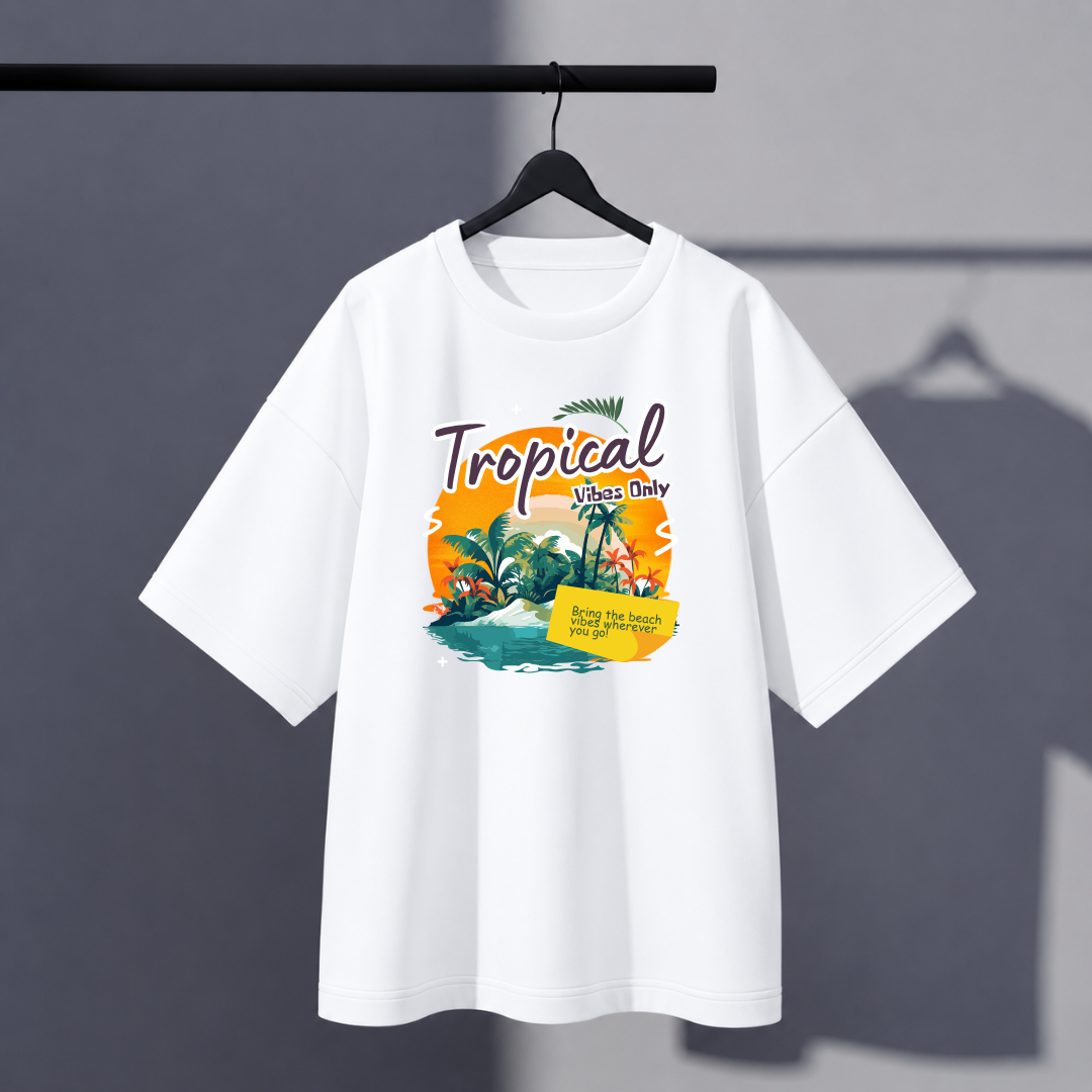 Tropical Oversized Tee