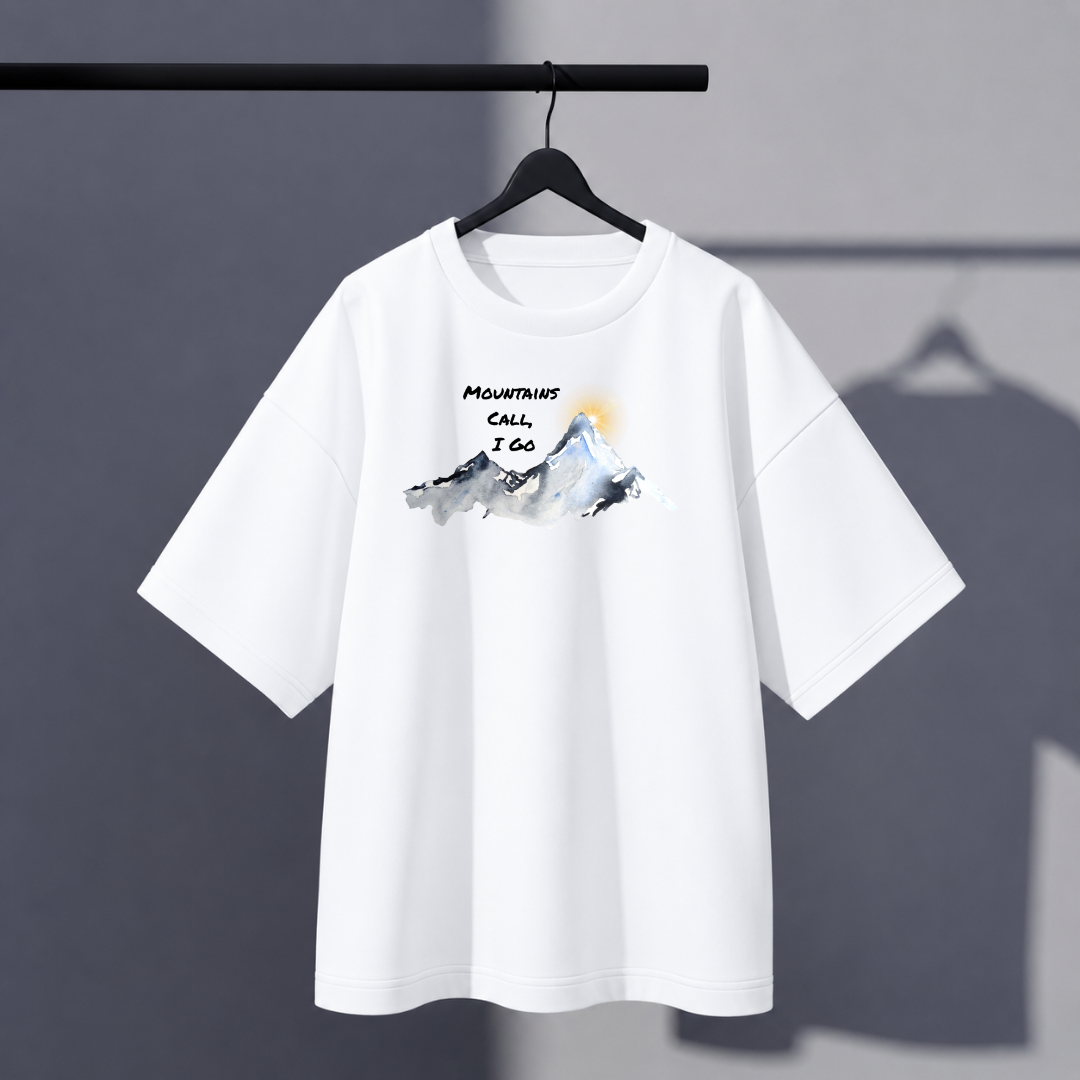 Unisex Mountain Oversized Tee