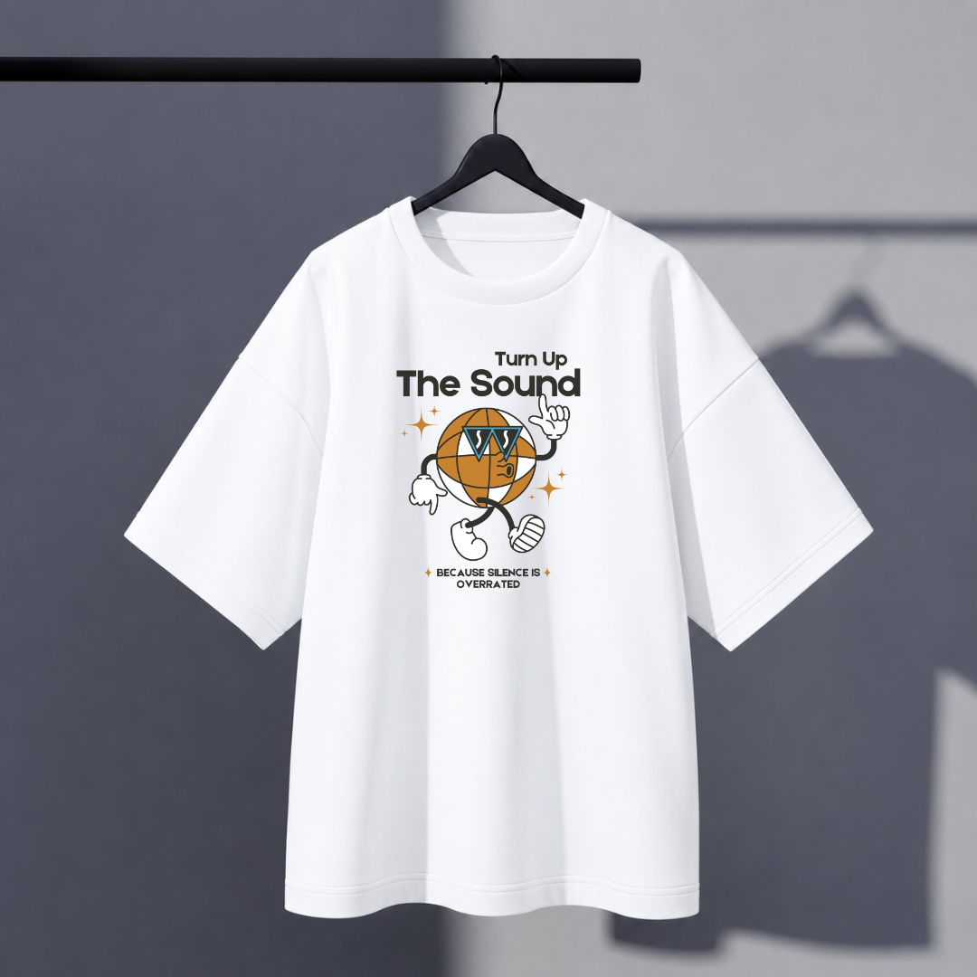 Unisex Sound Oversized Tee