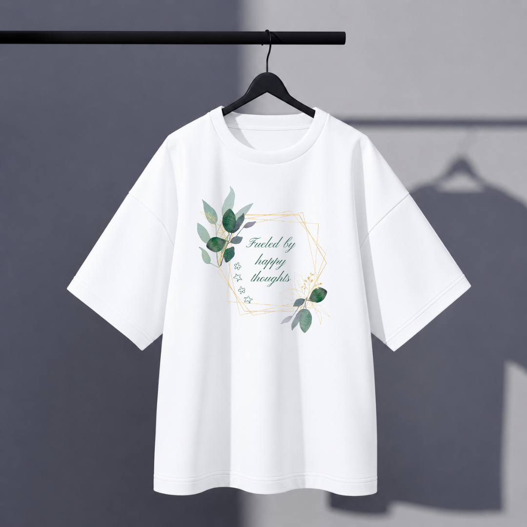 Happy thoughts Oversized Tee