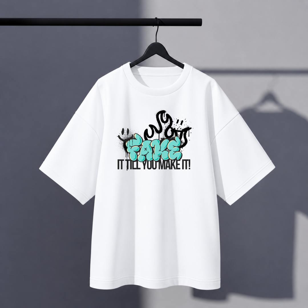 Unisex Fakemake Oversized Tee