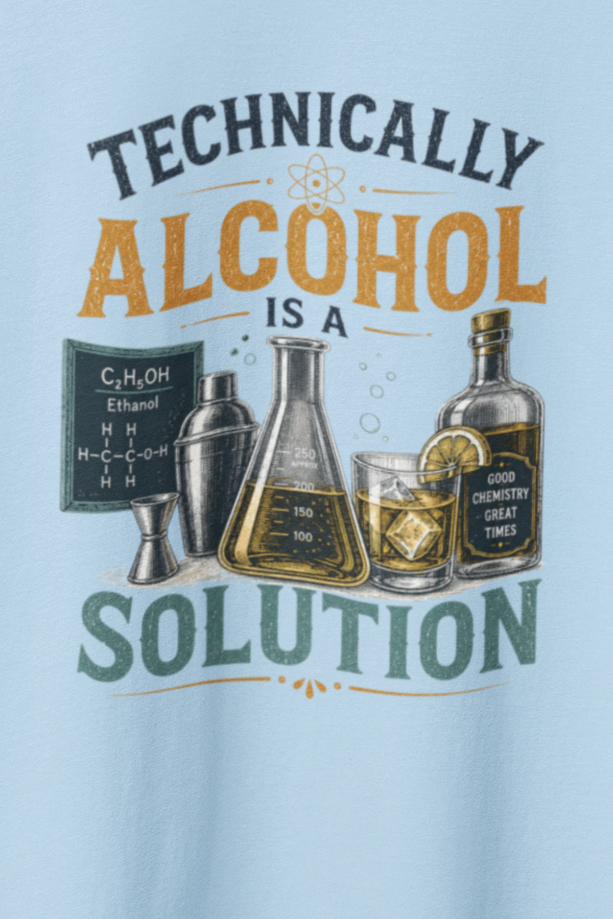 The solution Oversized Tee - Baby Blue