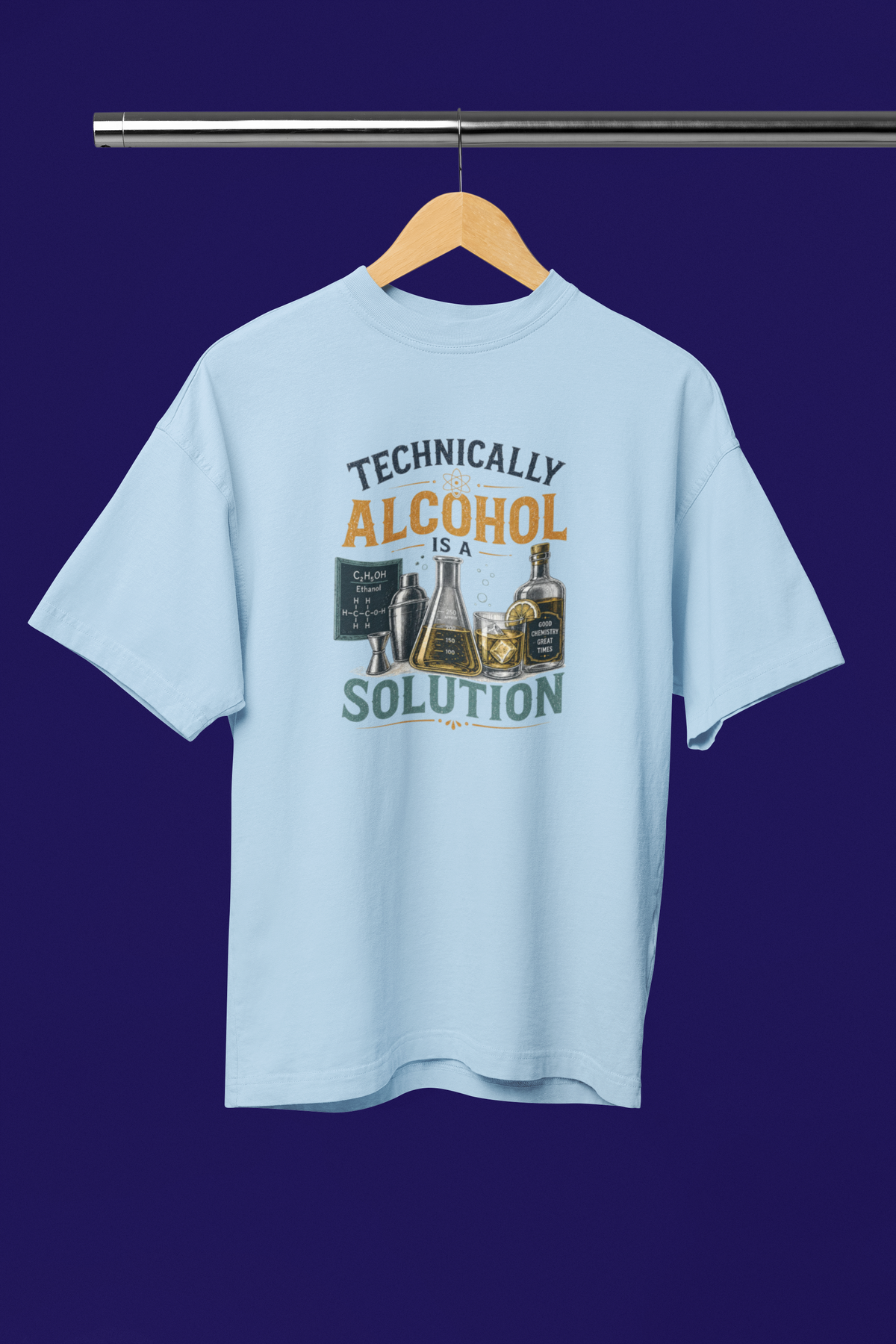 The solution Oversized Tee - Baby Blue