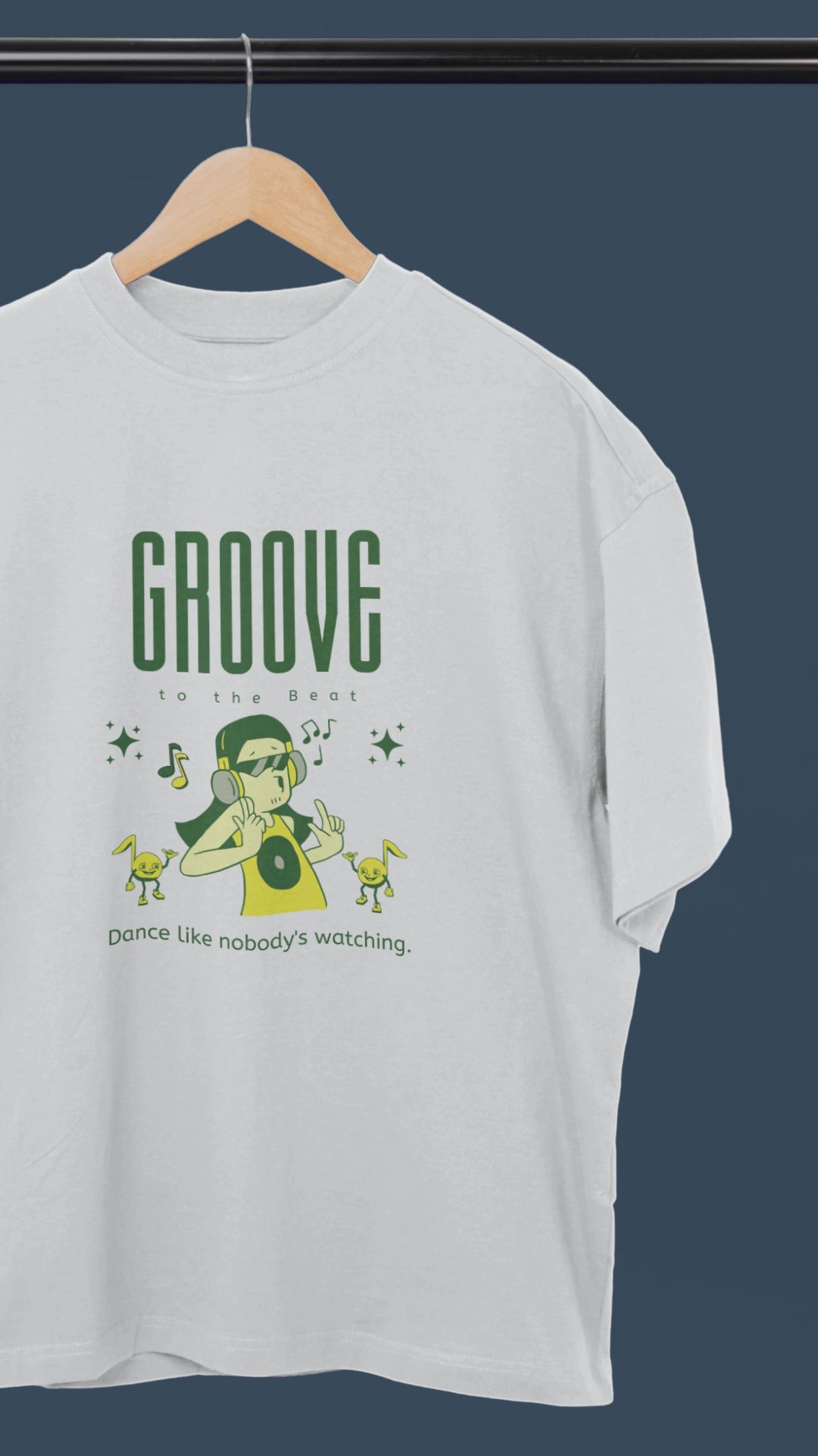 Groove Oversized Tee - White